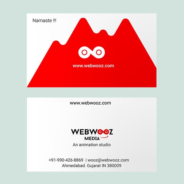 Business card design mockup
