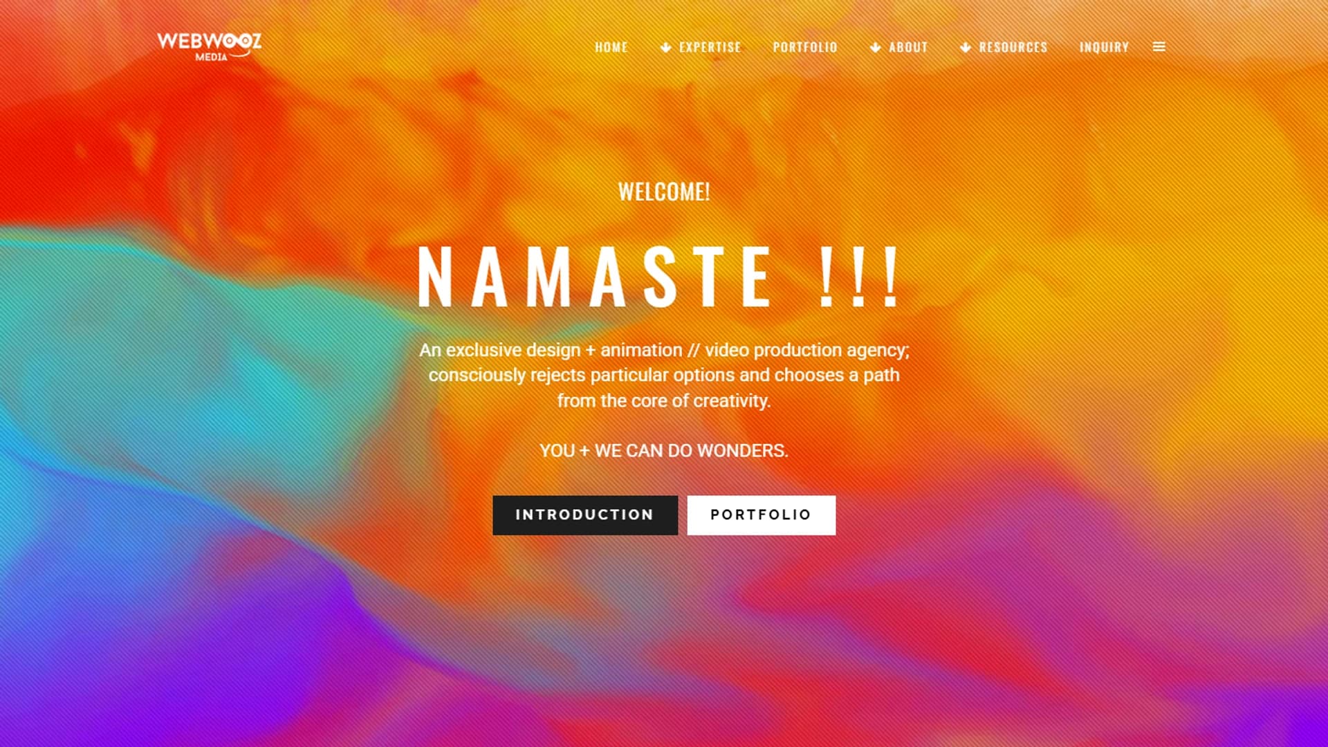 Webwooz Media — creative agency website